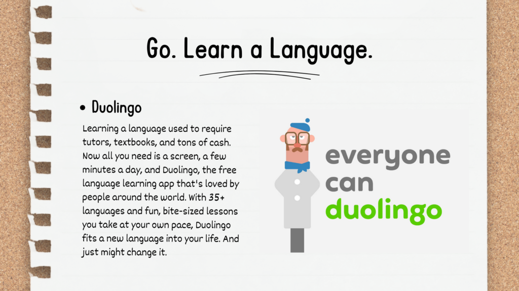 Go Learn a Language